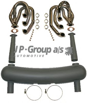 JP GROUP 1620000610 -  Система глушителя для спортивного автомобиля